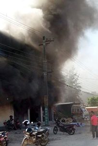 40 people sustain injuries as fire engulfs land survey office in Hetaunda after explosion