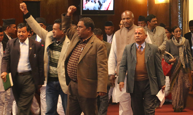 Walkout Friday? Madheshi Morcha boycotts House meeting