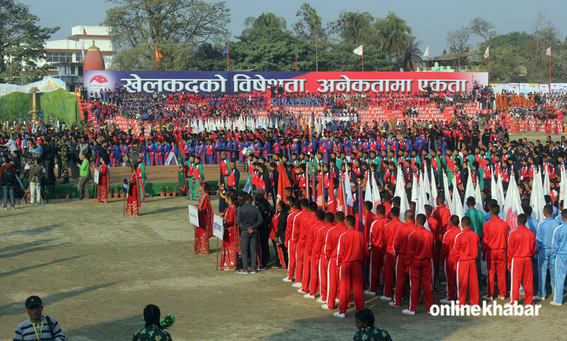 President Bhandari inaugurates seventh National Games at Martyrs’ Stadium, Biratnagar