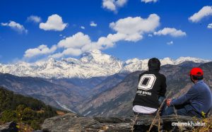Trekking trail built on the route to Dhaulagiri Base Camp