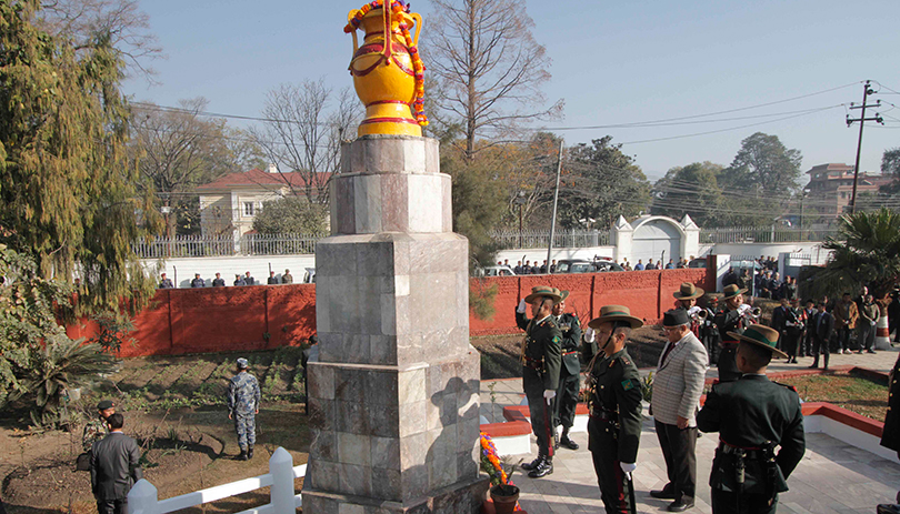 Nepal PM pays rich tributes to martyrs, who laid their lives for the country, people