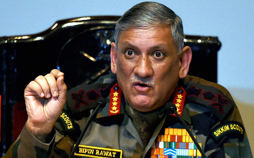 Indian Army chief Rawat arrives in Kathmandu