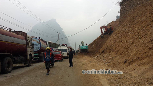 Mungling-Narayangadh road section to remain closed during daytime