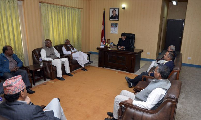 Nepal PM, agitating UDMF leaders hold talks, hint support to government continues