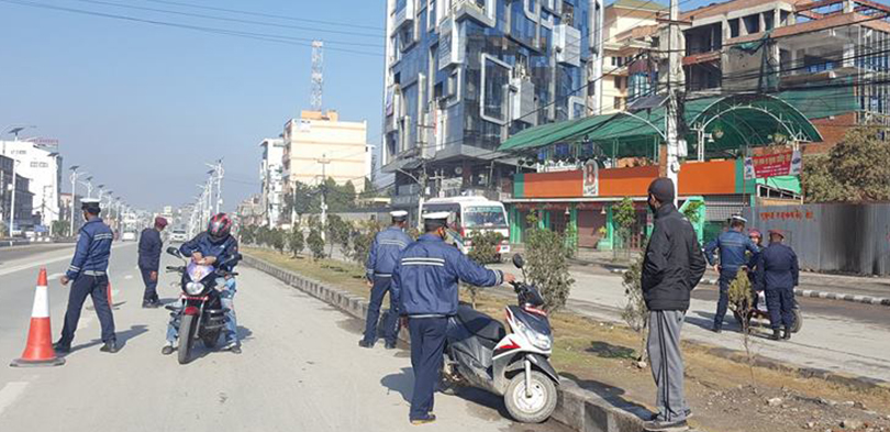 Police up security in Kathmandu during Holi