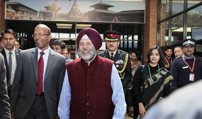 India’s new ambassador to Nepal Manjeev Singh arrives in Kathmandu
