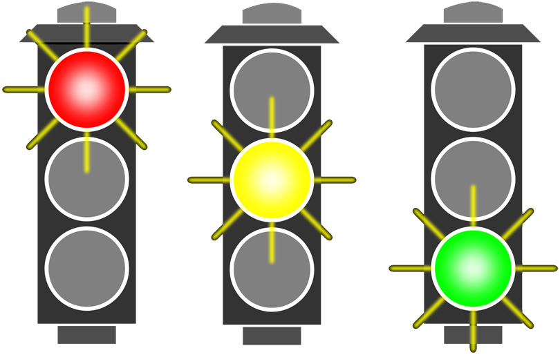 Traffic lights. Image for representation only