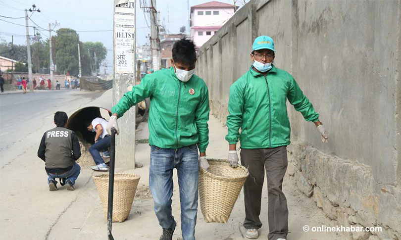 File Photo: The Kathmandu Metropolitan City launches Clean the City campaign in Kathmandu, on Thursday, June 1, 2017.