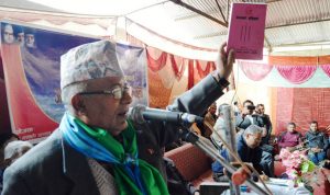 Madhav Kumar Nepal confident of leftist alliance’s two-third majority victory