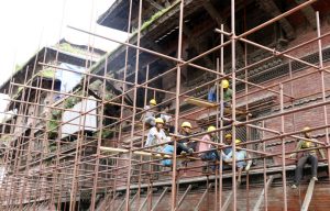 Reconstruction of nine-storey palace at Basantapur begins with Chinese support