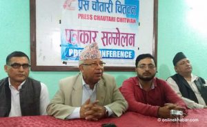 Nepali Congress working against people: Madhav Kumar Nepal