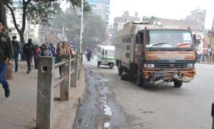 Now Kathmandu city has broomer to clean roads