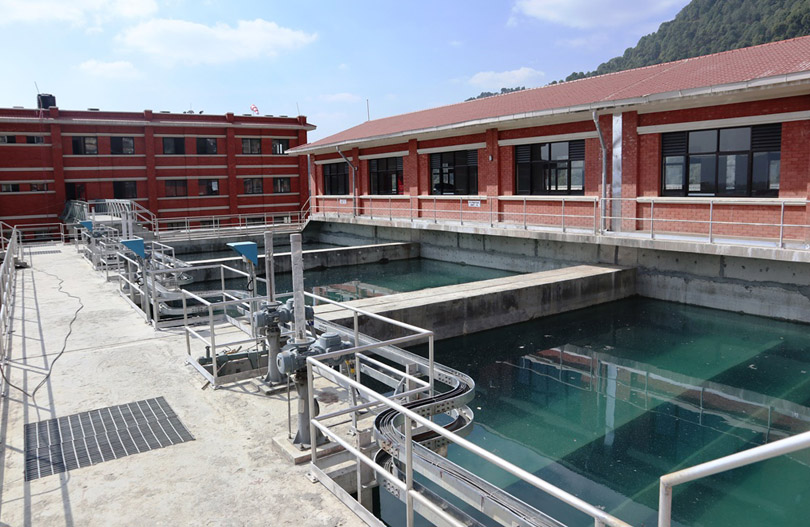 The water treatment plant of Melamchi Water Supply Project, in Sundarijal of Kathmandu. Photo: JICA