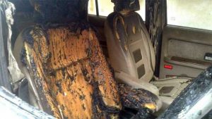 Nawalparasi: Car used in Shashanka Koirala’s election campaign torched