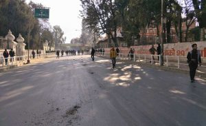 Few hurt as police lob tear gas shells at UML students in Jamal