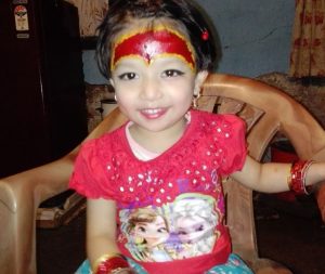 Nihira Bajracharya is the new Kumari of Patan