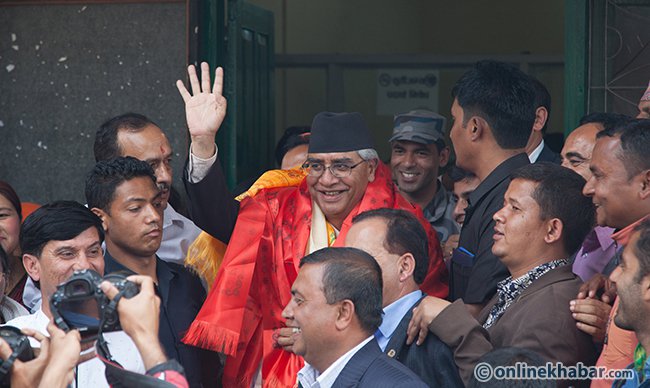 Deuba elected Nepali Congress’ leader in Parliament