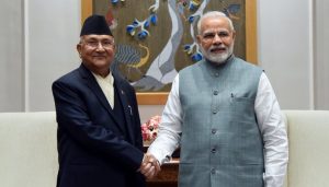 Modi, Oli hold informal talks in New Delhi