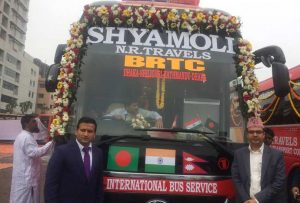 Direct bus service connects Kathmandu and Dhaka