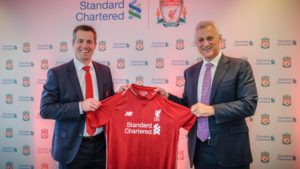 Standard Chartered and Liverpool Football club extend sponsorship agreement