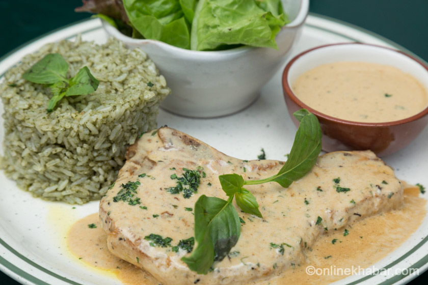 Paulines Garden Pork Chops