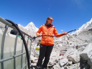 Why we’re drilling into the world’s highest glacier on Everest with a converted car wash