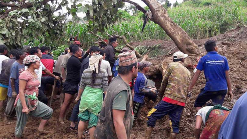 Three of single family killed in Baglung landslide - OnlineKhabar ...