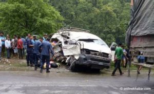 Chitwan: 3 dead, 7 injured in early morning collision