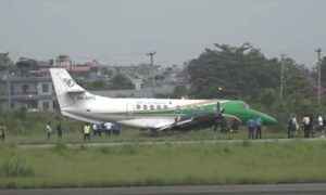 Close shave as Yeti Air plane veers off Pokhara Airport runway
