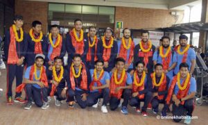 Nepal cricket team return home after historic ODI win