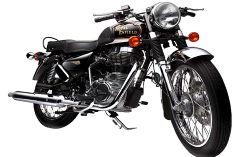 File: A Royal Enfield motorbike