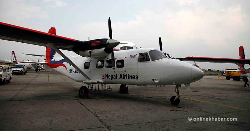 File: A Nepal Airlines Corporation aircraft