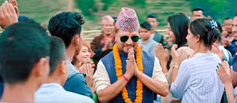 Deepak Raj Giri. A screengrab from Chhakka Panja 3 trailer