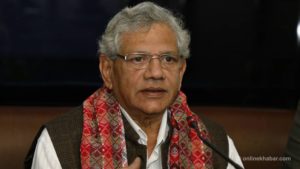 Communist Party of India’s Secretary General Sitaram Yechury in Kathmandu