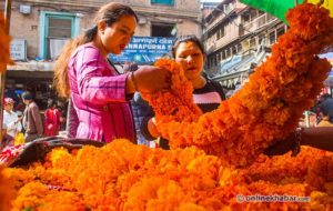 Kathmandu importing marigold garlands worth Rs 3 million for Tihar