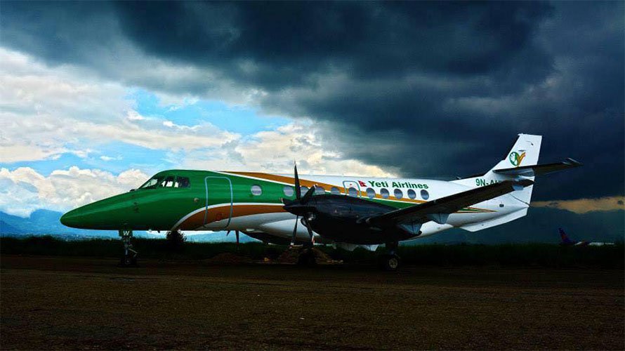 A Yeti Airlines aircraft
