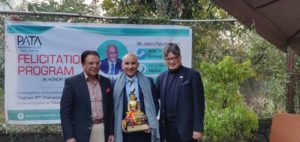NTB CEO Joshi felicitated by PATA Nepal Chapter