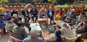 Nepali Congress mahasamiti: Paudel camp busy in internal meeting