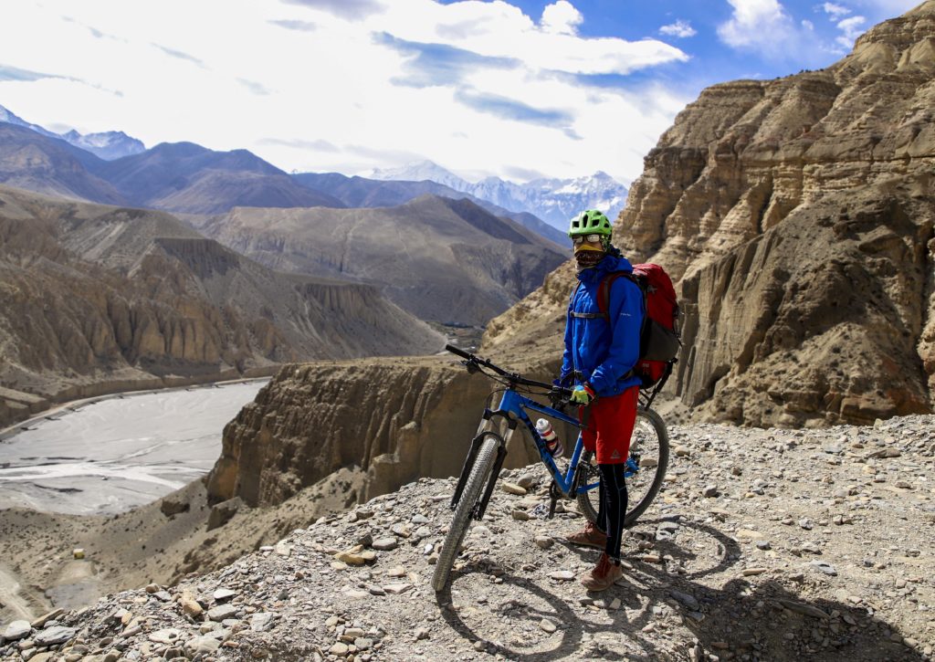 mountain biking in monsoon nepal