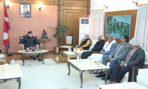 RJP leaders meet Prime Minister Oli, remind him of their demands
