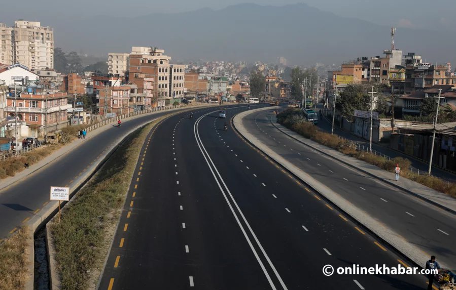 File: Expanded Kalanki-Koteshwar section of Ring Road in Kathmandu
speed limit