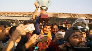Govt awarding Rs 500,000 to each member of Nepal cricket team
