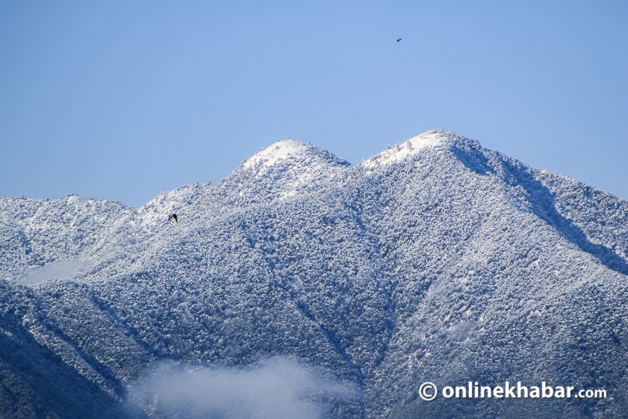 Snowfall-kathmandu-winter Kathmandu valley