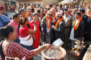 EU Ambassador visits Bungmati to monitor heritage conservation