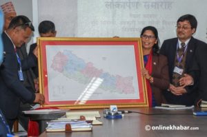 Govt unveils new official map of federal Nepal