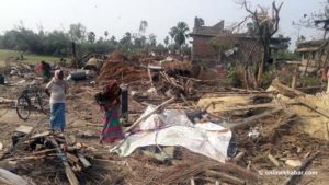 Govt to begin reconstruction drive for Bara Parsa storm hit this weekend