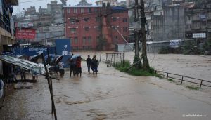 Floods shut down schools, obstruct roads in southern Lalitpur
