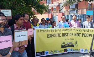 Protest in Kathmandu over Sri Lanka’s decision to end moratorium on death penalty