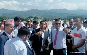 Pokhara international airport: 45% works over