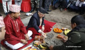 PM Oli lays foundation stone for new parliament building
